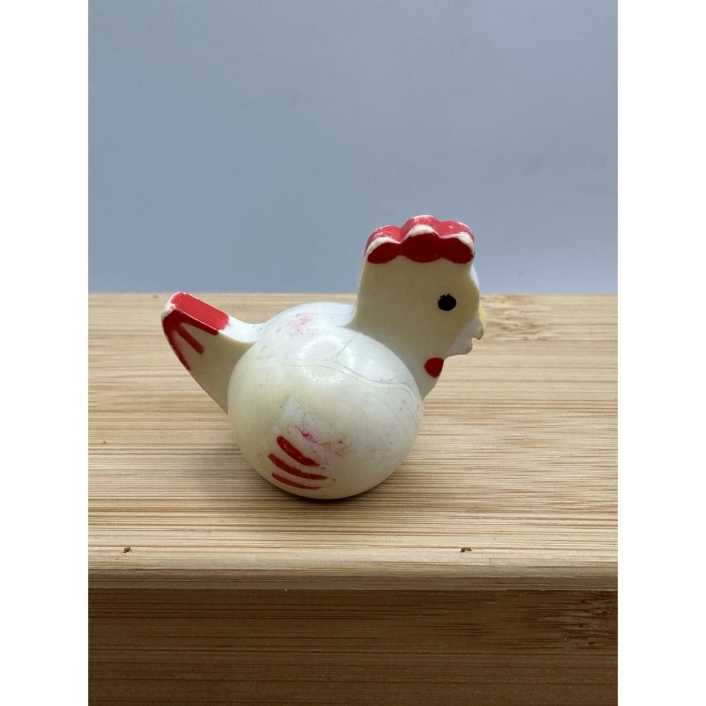 Vintage Fisher Price little people WHITE hen chicken for Farm